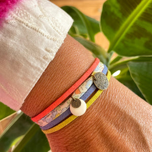 bracelet suzanna liberty betsy ann baby blue suédine cuir