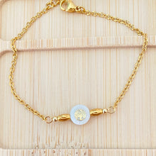 Charger l'image dans la galerie, Bracelet Indira nacre arbre de vie doré