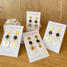 Charger l'image dans la galerie, Boucles d'oreilles Kamala Pierre et nacre