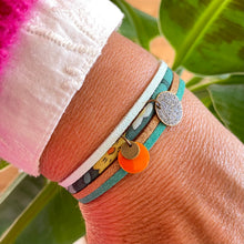 Charger l&#39;image dans la galerie, bracelet suzanna liberty betsy meadow vert suédine cuir