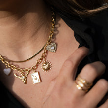 Charger l'image dans la galerie, Collier Ania As de pique crâne vache Texas Longhorn