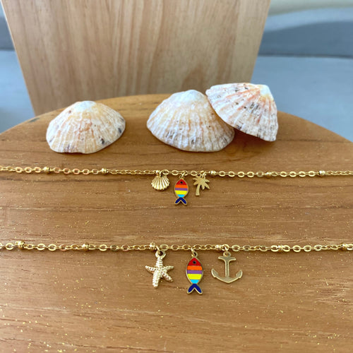 bracelet Ilona poisson marinière rayé