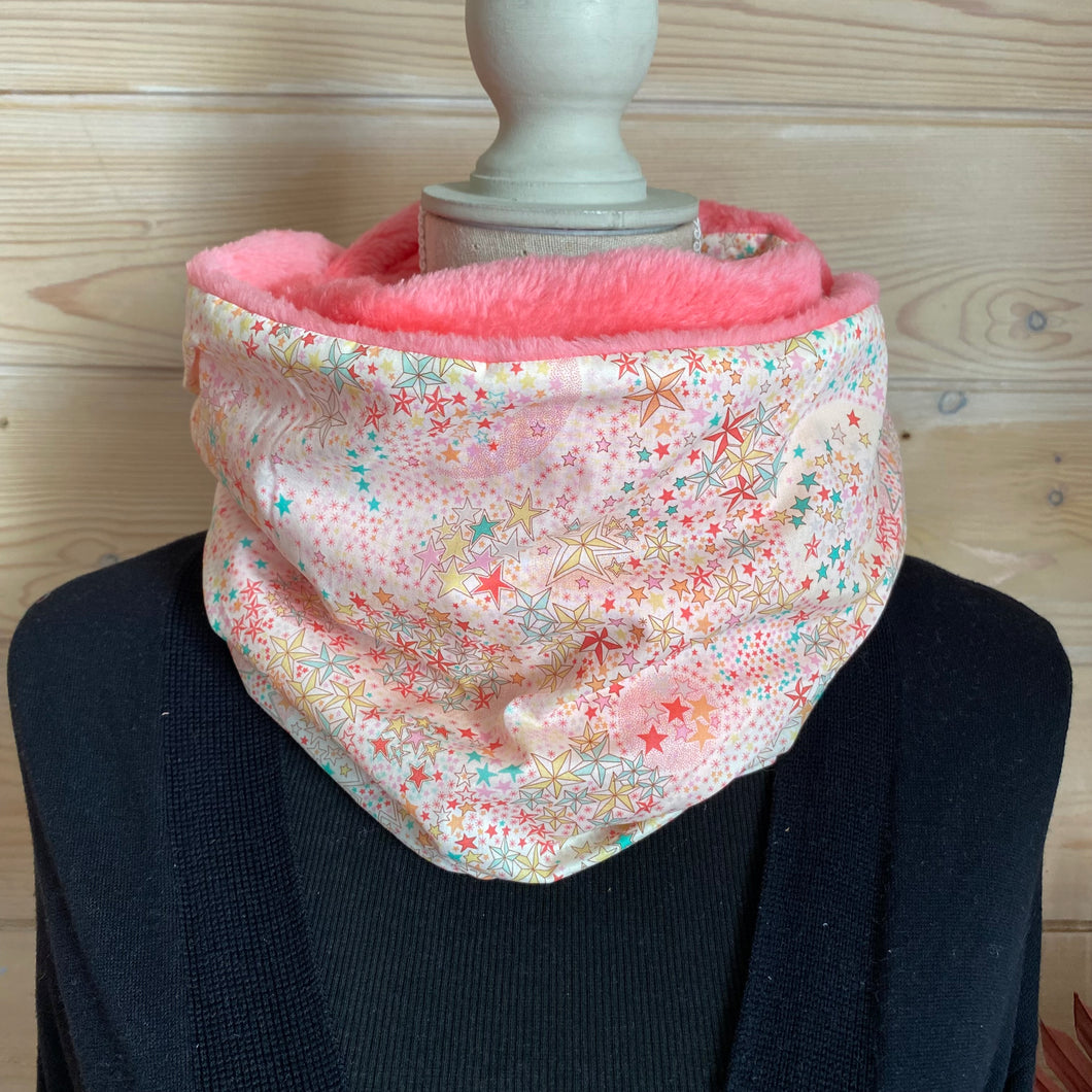 Snood double tour ultra douillet- Liberty Adelajda Soleil