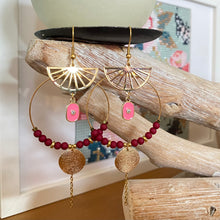 Charger l'image dans la galerie, Boucles d'oreilles Maria - Créole et perles