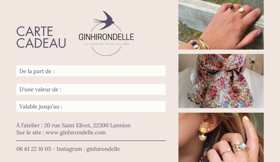 carte cadeau ginhirondelle