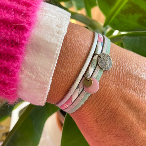 bracelet suzanna liberty suédine cuir betsy verveine