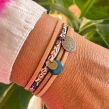 Charger l&#39;image dans la galerie, bracelet suzanna liberty wiltshire bud suédine cuir