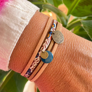 bracelet suzanna liberty wiltshire bud suédine cuir