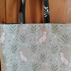 Tote-bag lapin blanc