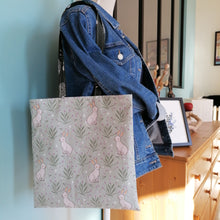 Charger l&#39;image dans la galerie, Tote-bag lapin blanc