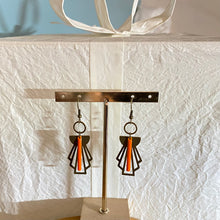 Charger l'image dans la galerie, Boucles d'oreilles Andréa éventail rétro orange