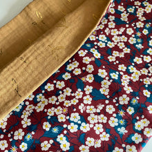 Charger l&#39;image dans la galerie, Chèche/Foulard - Liberty Mitsi bordeaux