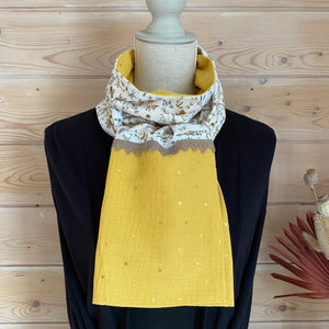 Foulard/écharpe - Liberty Théo Gold