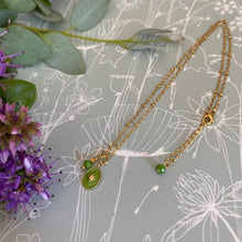 Charger l&#39;image dans la galerie, Collier Lya vert olive