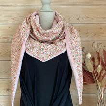 Charger l&#39;image dans la galerie, Chèche/Foulard ultra moelleux- Liberty Hannah rose