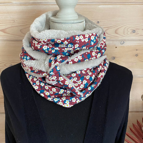 Chèche/Foulard enfant ultra moelleux - Liberty Mitsi