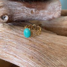 Charger l&#39;image dans la galerie, Bague Ornella jade des montagnes turquoise