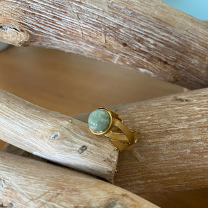 Bague Ava cabochon amazonite