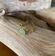 Charger l&#39;image dans la galerie, Bague Ornella aventurine verte