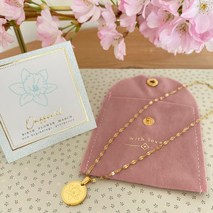Collier Paloma - Fleur de naissance mars