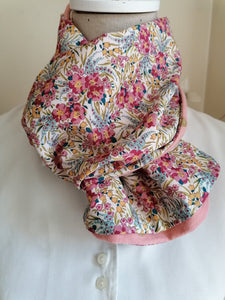 Foulard Liberty rose - Gin'Hirondelle