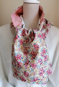 Foulard Liberty rose - Gin'Hirondelle