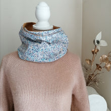 Charger l&#39;image dans la galerie, Snood double tour-Liberty Wiltshire lilas