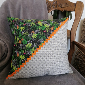 Coussin oasis carré croquet orange