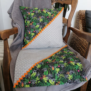 Coussin oasis croquet orange