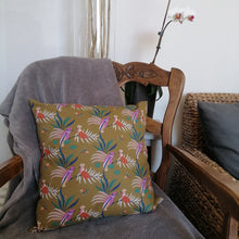 Charger l&#39;image dans la galerie, Coussin cacatoès carré 40 cm