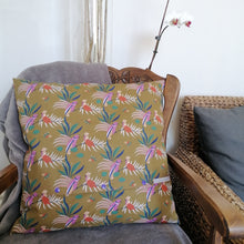 Charger l&#39;image dans la galerie, Coussin cacatoès carré 50 cm dos